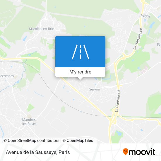 Avenue de la Saussaye plan