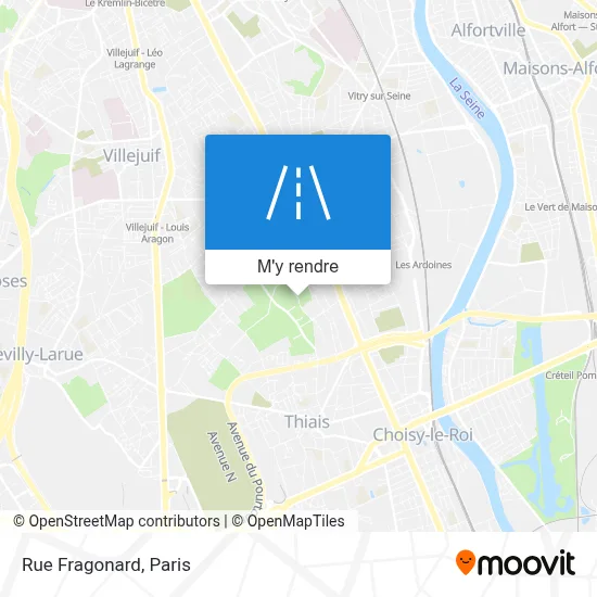 Rue Fragonard plan