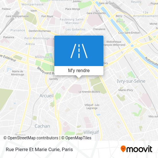 Rue Pierre Et Marie Curie plan