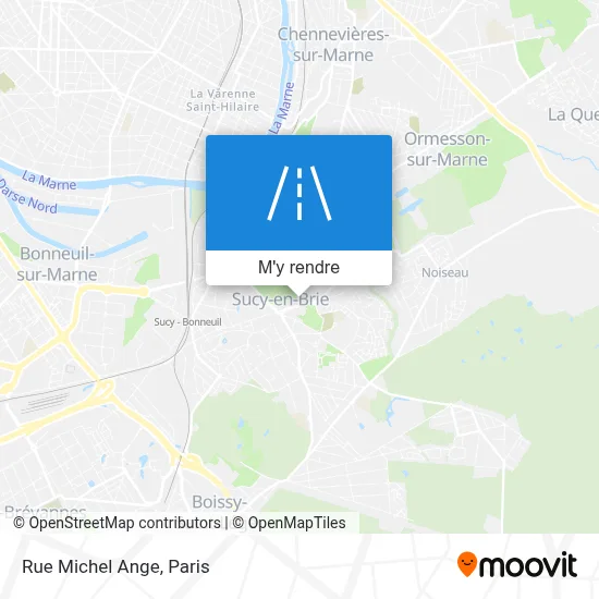 Rue Michel Ange plan