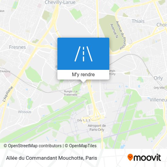 Allée du Commandant Mouchotte plan