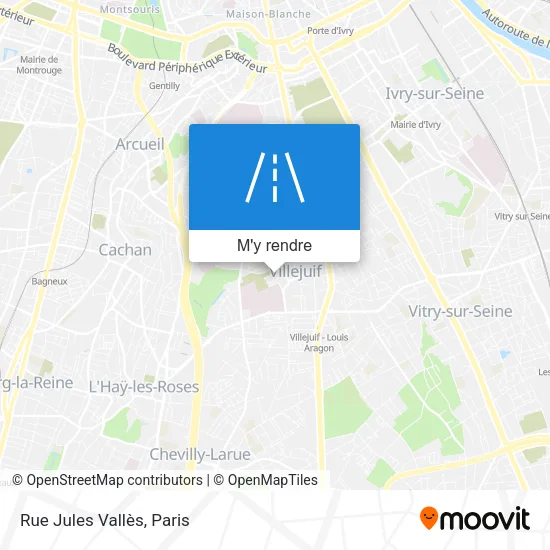 Rue Jules Vallès plan