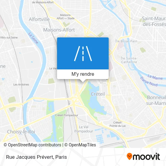 Rue Jacques Prévert plan