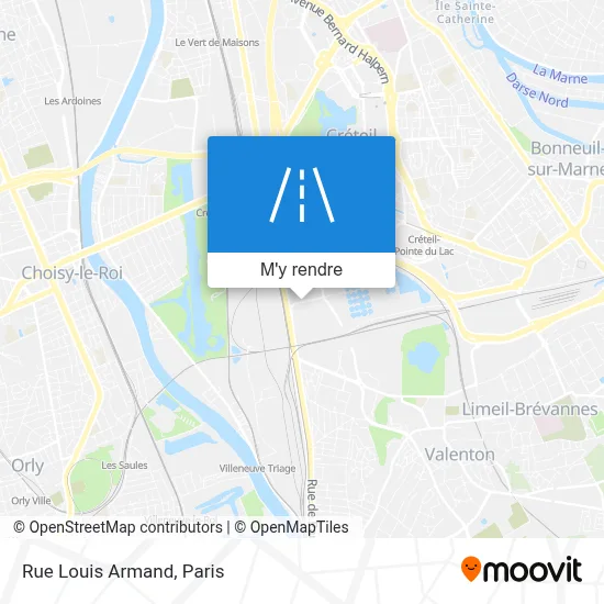 Rue Louis Armand plan
