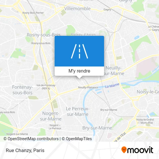 Rue Chanzy plan