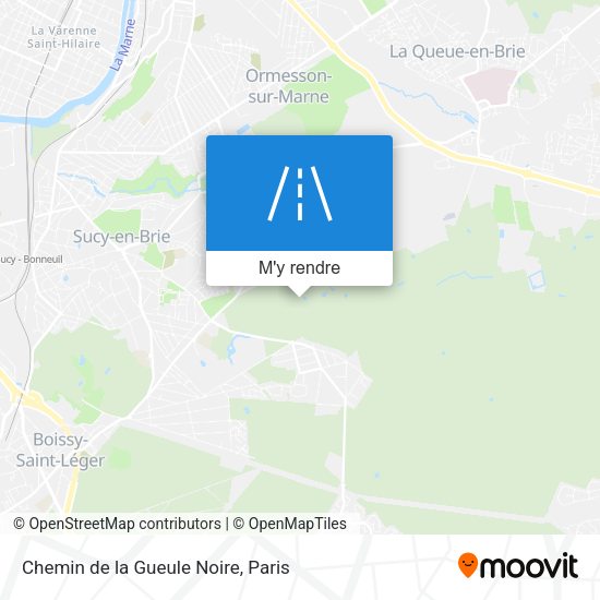 Chemin de la Gueule Noire plan
