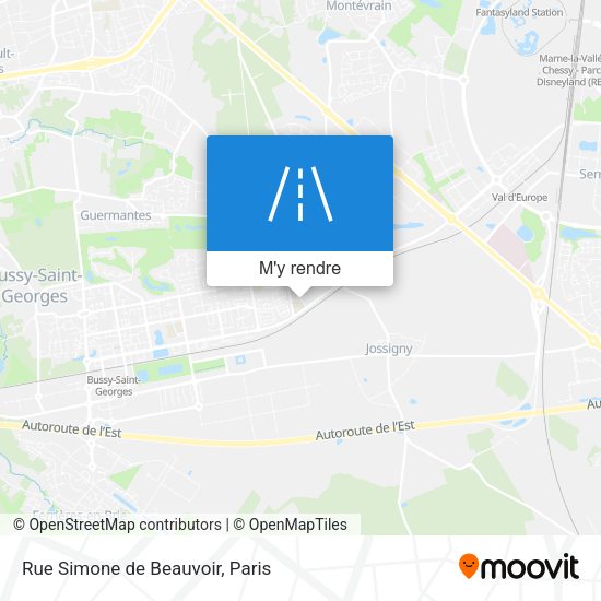 Rue Simone de Beauvoir plan