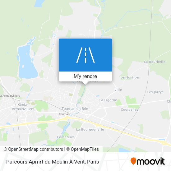 Parcours Apmrt du Moulin À Vent plan