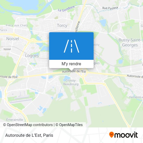 Autoroute de L’Est plan