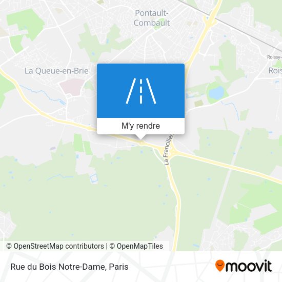 Rue du Bois Notre-Dame plan