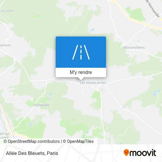 Allée Des Bleuets plan