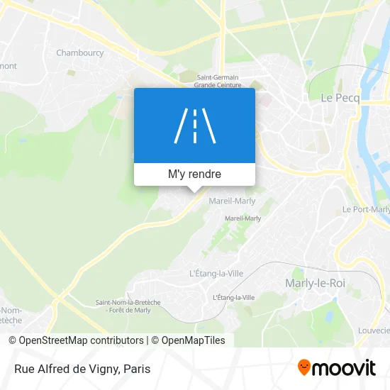 Rue Alfred de Vigny plan