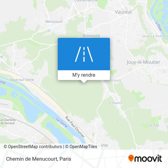 Chemin de Menucourt plan