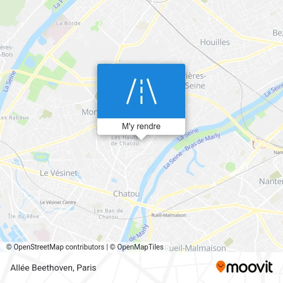 Allée Beethoven plan