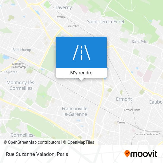 Rue Suzanne Valadon plan