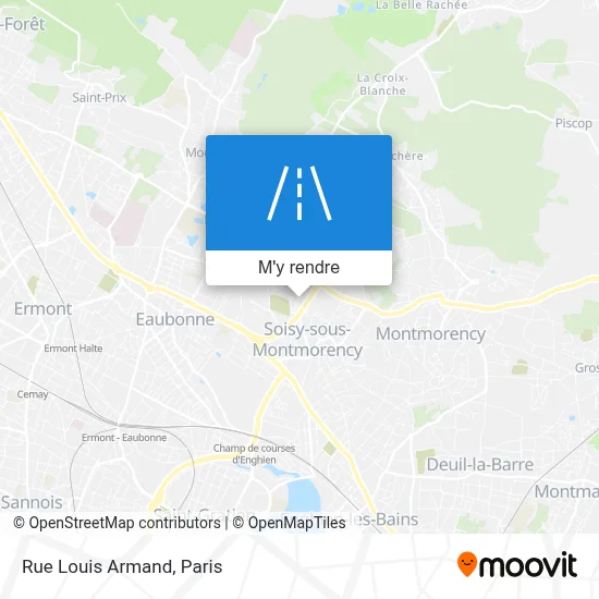 Rue Louis Armand plan