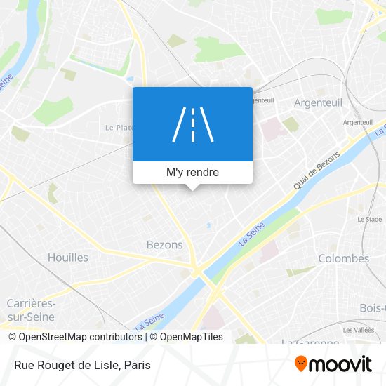 Rue Rouget de Lisle plan