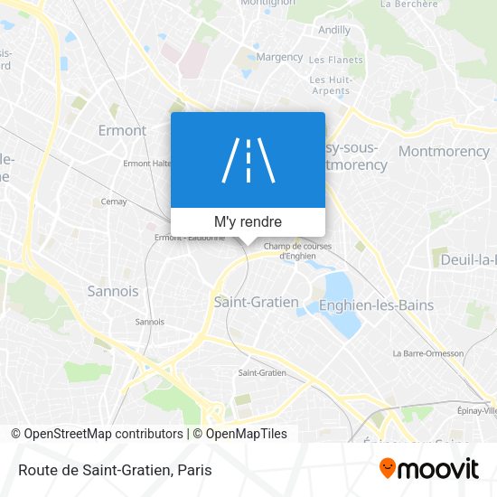 Route de Saint-Gratien plan