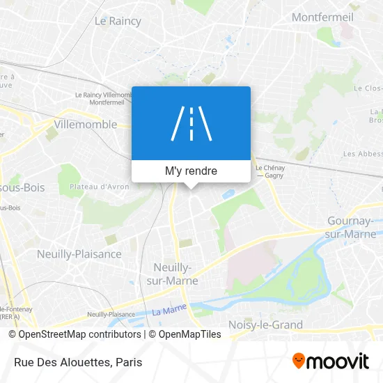 Rue Des Alouettes plan