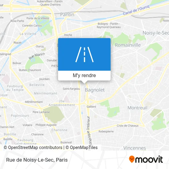 Rue de Noisy-Le-Sec plan