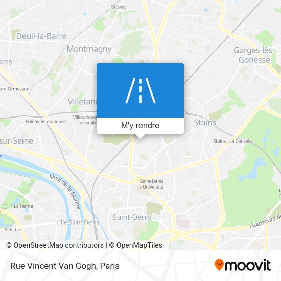 Rue Vincent Van Gogh plan