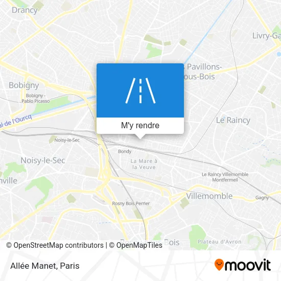 Allée Manet plan