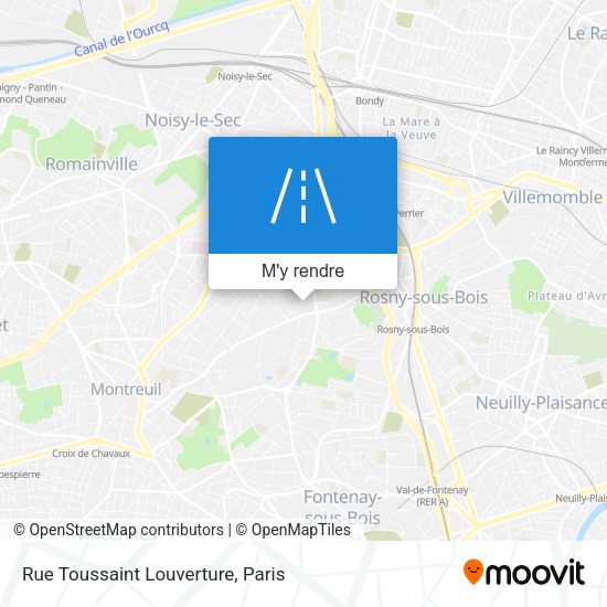 Rue Toussaint Louverture plan