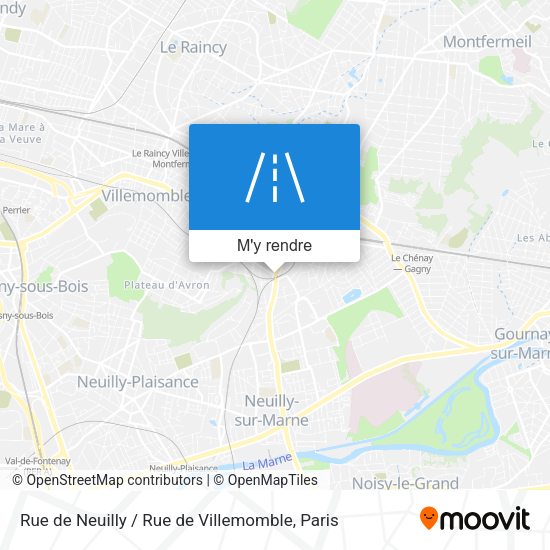 Rue de Neuilly / Rue de Villemomble plan