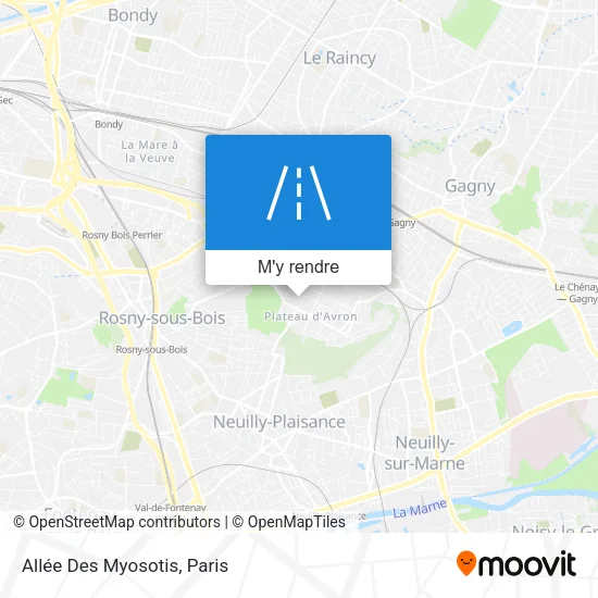 Allée Des Myosotis plan