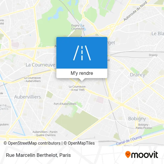 Rue Marcelin Berthelot plan