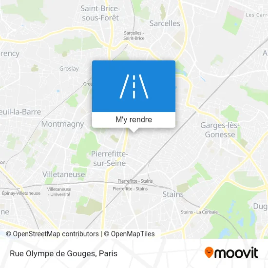 Rue Olympe de Gouges plan