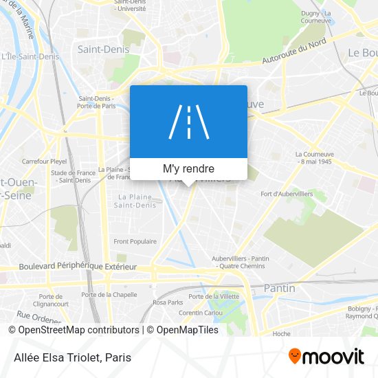 Allée Elsa Triolet plan