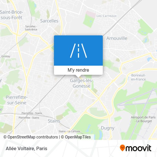 Allée Voltaire plan