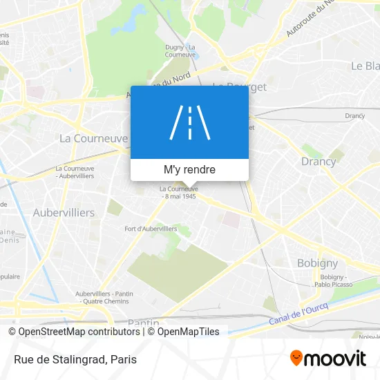 Rue de Stalingrad plan