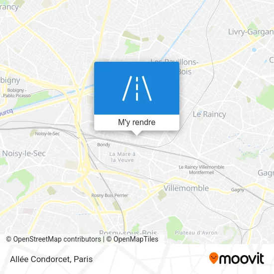 Allée Condorcet plan