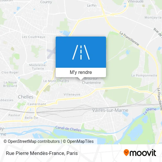 Rue Pierre Mendès-France plan