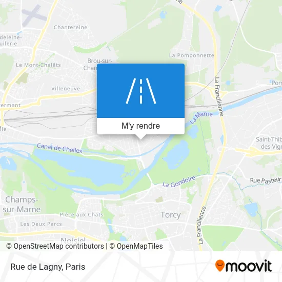 Rue de Lagny plan