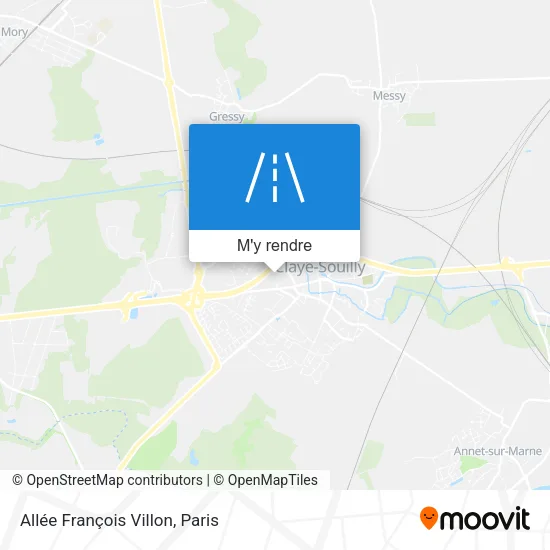 Allée François Villon plan
