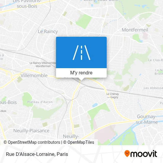 Rue D'Alsace-Lorraine plan