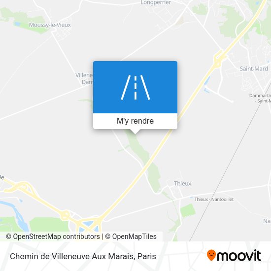 Chemin de Villeneuve Aux Marais plan