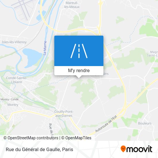 Rue du Général de Gaulle plan