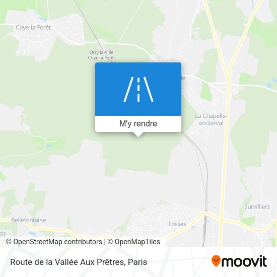 Route de la Vallée Aux Prêtres plan
