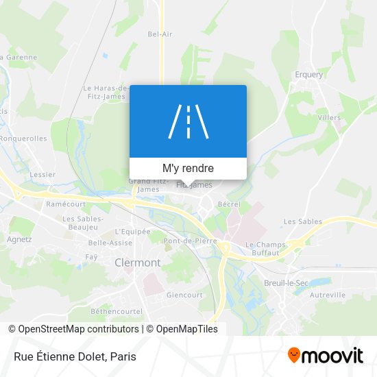 Rue Étienne Dolet plan