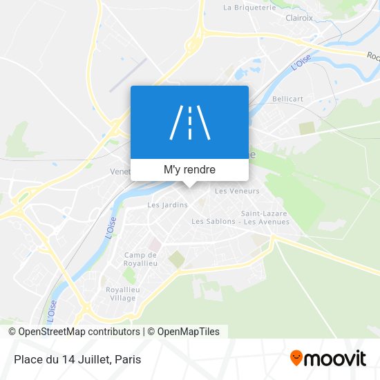 Place du 14 Juillet plan