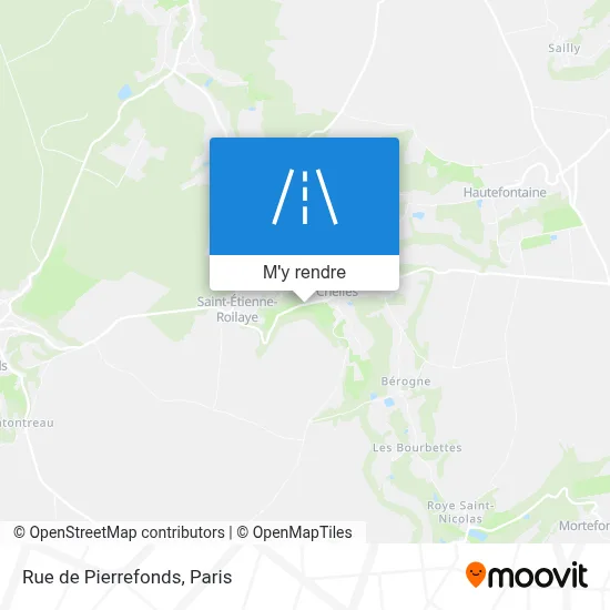 Rue de Pierrefonds plan