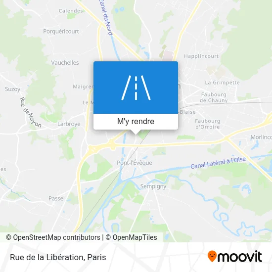 Rue de la Libération plan