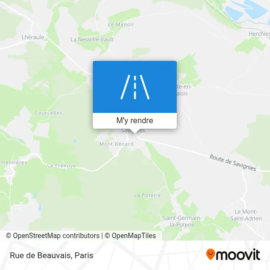 Rue de Beauvais plan