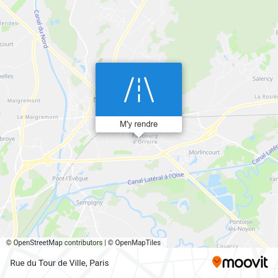 Rue du Tour de Ville plan