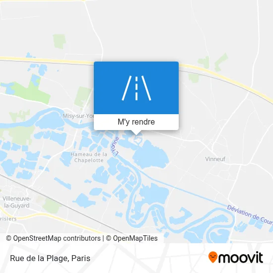 Rue de la Plage plan