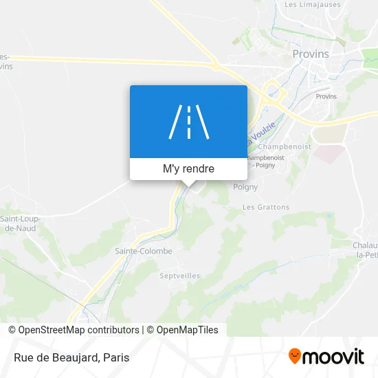 Rue de Beaujard plan